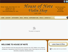 Tablet Screenshot of houseofnote.com